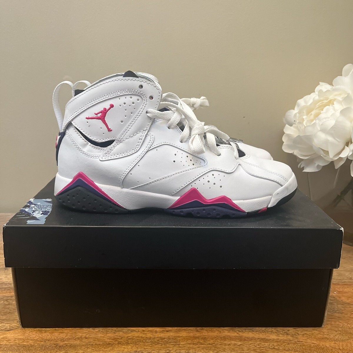 Nike Air Jordan 7 Fireberry (GS) Sz 7y | eBay