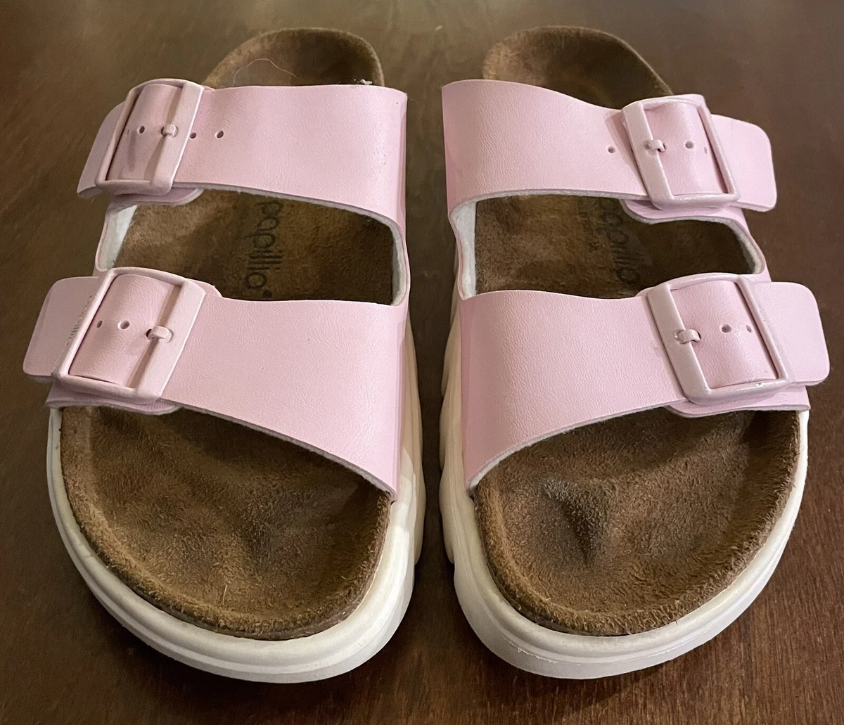 Pastel hot sale pink birkenstocks