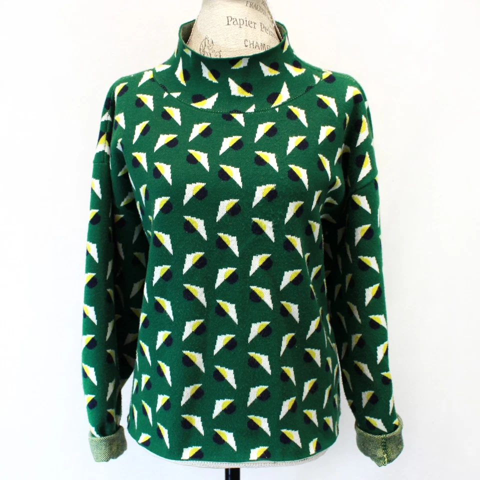 Anthropologie Maeve Carys boxy oversized sweater top green sweater top Medium - Image 2 of 4