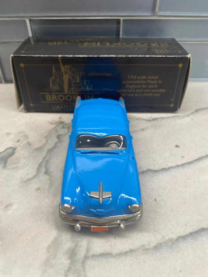 Brooklin Models 1/43 Scale BRK29 1953 Kaiser Manhattan Four Door Sedan Blue - Image 2 of 4