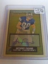 2009 Topps Magic Autographs #192 Anthony Fasano AUTO : Notre Dame Fighting Irish