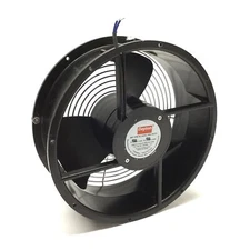 Dayton 3VU71 Round Ball Bearing Axial Fan Ø10" x 3.5" D, 115VAC, 22CFM, 1600RPM