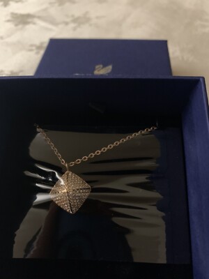 Swarovski #1179787 Tactic Pendant Necklace Copper Colored 38/1.7x2cm New