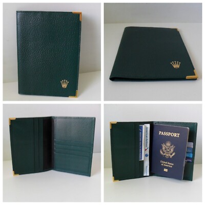 ROLEX Passport Card Wallet -Passport Cards Cash Travel Doc's - ROLEX  Green New