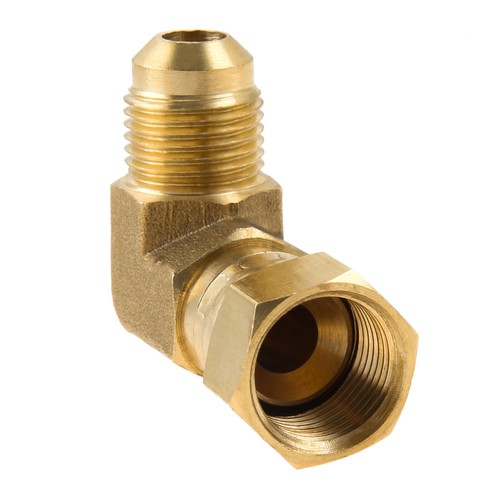 90°Propane Elbow Connector Adapter with 3/8" Female and Male Flare Fitting Brass - Picture 7 of 10