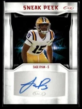 2024 Sage High Series Sage Ryan Sneak Peek Auto #SPA-JJ LSU TIGERS