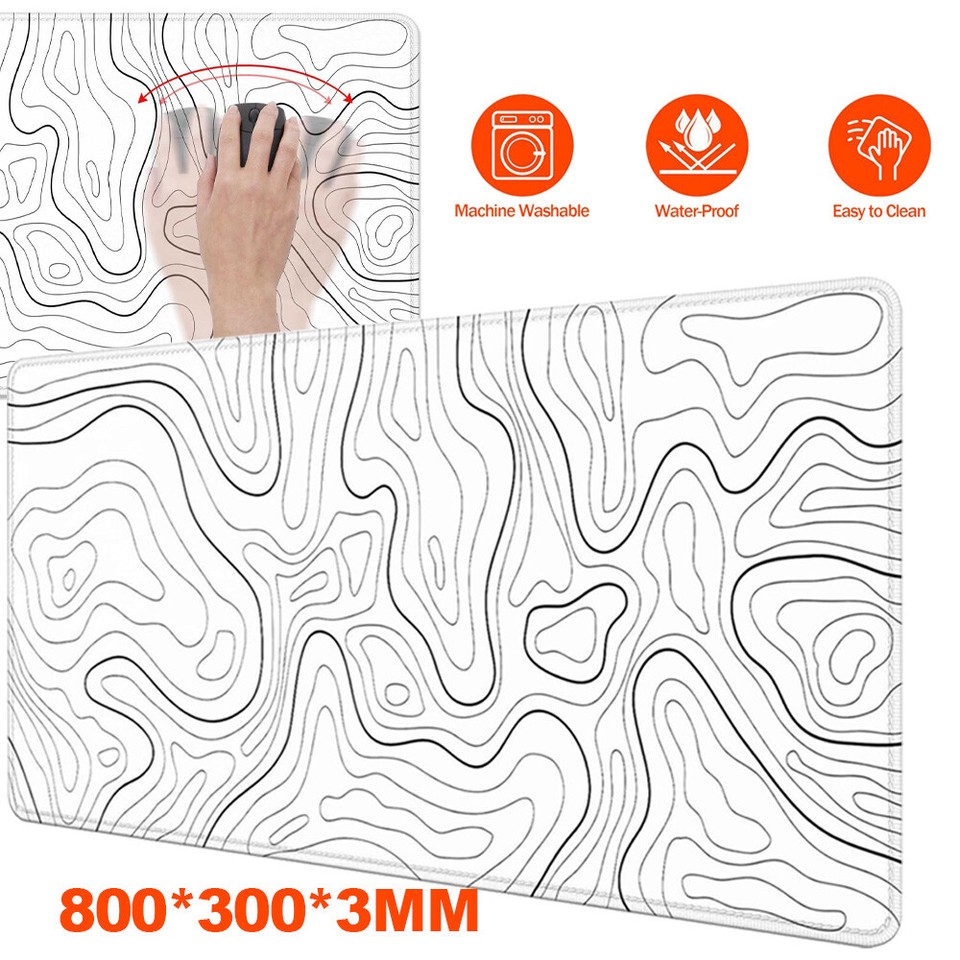 Simple Large Mouse Pad Office Desk Protector Mat Table Nonslip