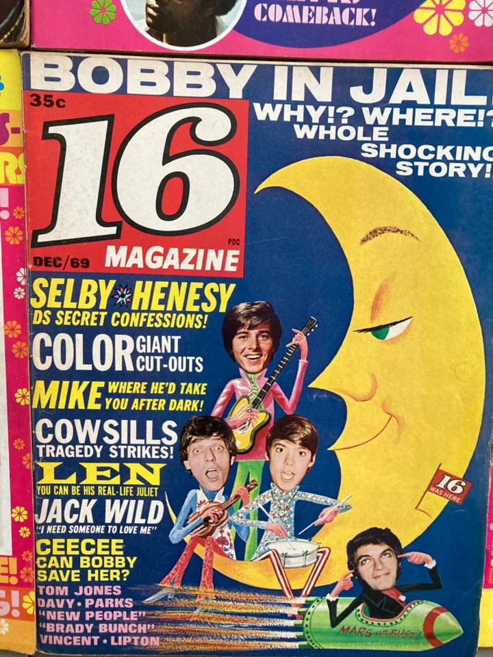 -CUT- Fave, 16, Flip Magazine, Bobby Sherman 1970, 1971 Lot Of (6) #A7 Foto 2 de 4