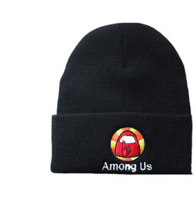 Games Impostor Fashion Trend Classic Winter Warm Knit Hat Beanie - Black