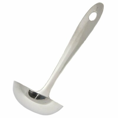 Chef Craft 8'' Stainless Steel Serving Ladle with Sleek Mirror Finish