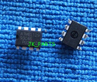 50pcs   AT93C46 93C46 DIP-8 128x8/64x16 Bit 3-Wire Serial EEPROM #D3