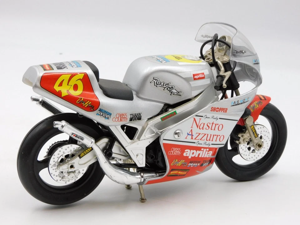 Guiloy Aprilia Valentino Rossi 46 VR46 Vintage Die Cast Plastic 1/10 Motorcycle - Image 2 of 4