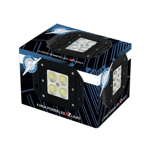Pod cuadrada LED de 3" montaje al ras luz de inundación barco camión de trabajo parrilla parachoques todoterreno - Imagen 5 de 6
