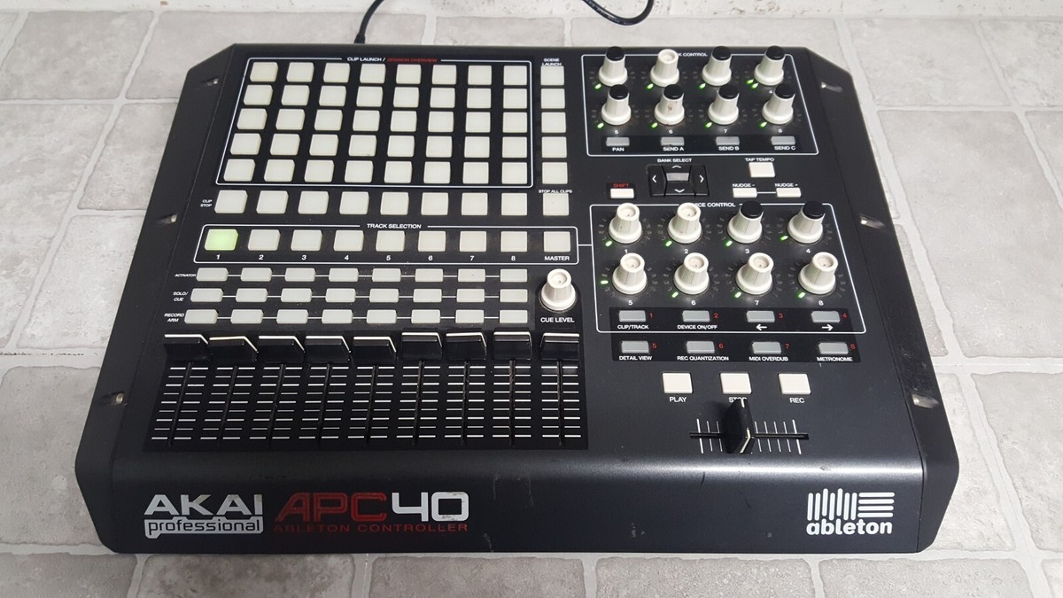 Akai Pro APC40 Ableton Midi Controller w/Non OEM Power
