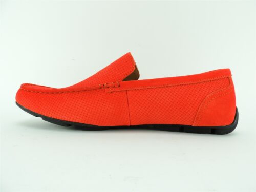 Alfani Men's Kendric Textured Drivers Orange Suede Size 9.5 M - Picture 3 of 6