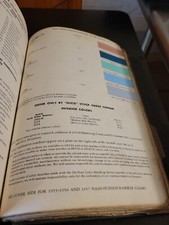 1958 DUPONT NASH HUDSON RAMBLER COLORS PAINT CHIP SWATCH SHEET BULLETIN NO 4