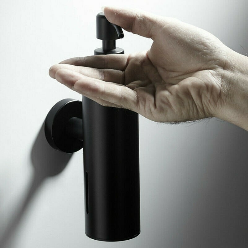 Liquid Soap Dispenser Wall Mounted Shower Gel Detergent Shampoo Bottle 200ML