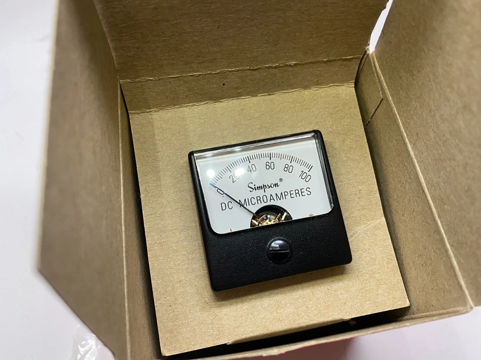 SIMPSON 04295 1.5" Analog DC Current Panel Meter (0 - 100V) - Prepaid Shipping - Image 4 of 4