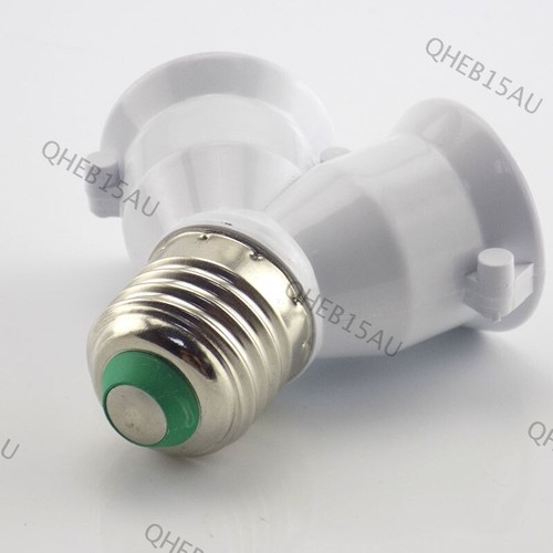 E27 to 2 E27 LED Light Bulb Lamp Adapter Converter Splitter Base Socket 22H - Picture 5 of 5