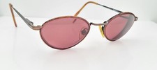Vintage Pierre Cardin PC-076-2 Brown Bronze Oval Metal Sunglasses FRAMES ONLY