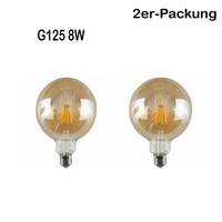 Ledsone Vintage LED Filament Globe G125 8W E27 Extra Warmweiß