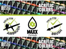Green Stuff World Maxx Formula Acrylic Paints ~ 17mls GSW Colour Paints