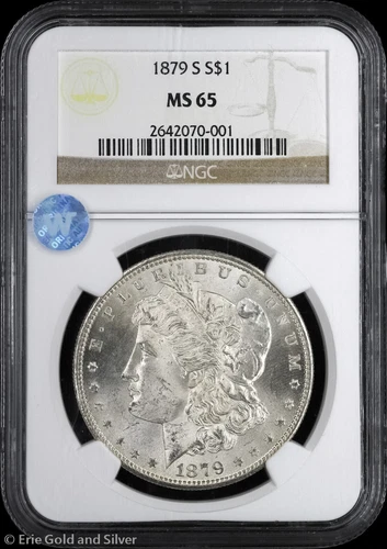 1879-S $1 Morgan Silver Dollar NGC MS 65 | Uncirculated UNC BU