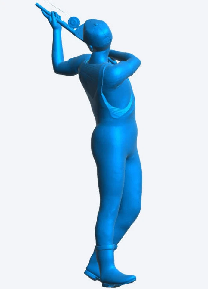 1/12 Multi Scale Model Figure Fly Fisherman Casting TG88 - Image 4 of 4