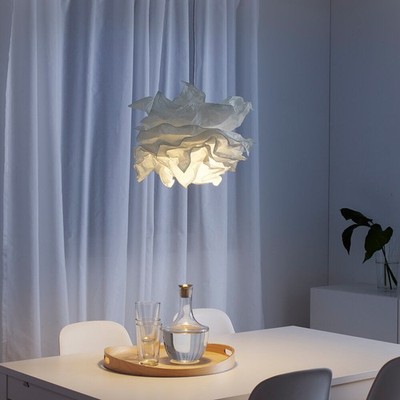 IKEA KRUSNING pendant lamp shade 43x Ø43 cm white illuminator
