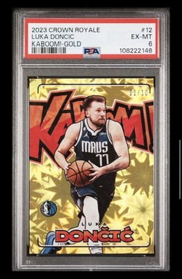 Luka Doncic Panini NBAカード KABOOM ドンチッチ 2023-24 Panini Crown Royale - Kaboom! Luka Dončić #12 Gold /10 for