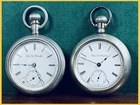 💥ANTIQUE POCKET WATCH LOT ELGIN 18s 4REPAIR Look Complete WE HAVE MORE WATCHES