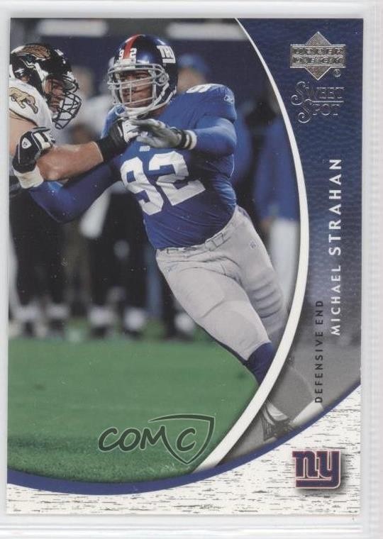 2004 Upper Deck Sweet Spot Michael Strahan #65 HOF 0f8