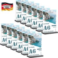 Akolafe Tischaufsteller A6 12Er Set, Doppelseitige Acryl KartenstäNder 10 X 15 C
