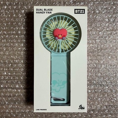 BT21 TATA minini Dual Blade Handy Fan with strap BTS