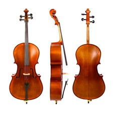 Yinfente 1/2 Size Cello Spruce Top,Beginner Cello Kit with Soft Case and Bow