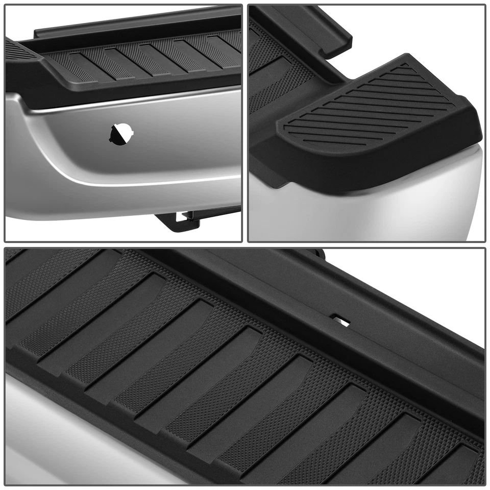 For 2021-2023 Ford F150 Rear Step Bumper Assembly w/ Park Sensor Holes Chrome - Image 4 of 4