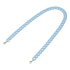 Acrylic Purse Strap 35.4" Matte Bag Chain Replacement Light Blue