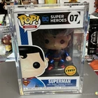 Funko Pop! Vinyl: DC Universe - Superman (Metallic) (Chase). Blue Banner Edition