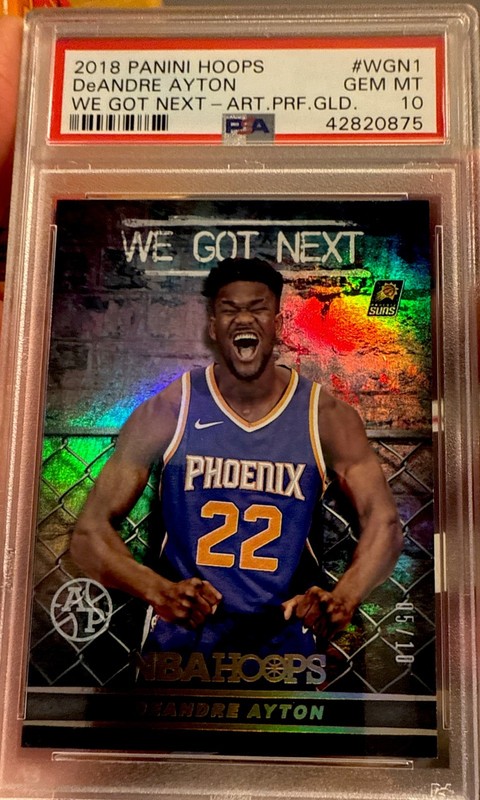 2018 Panini NBA Hoops Artist Proof GOLD Rookie DeAndre Ayton PSA 10 Gem #5/10