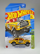 Hot Wheels ‘55 Chevy Bel Air Gasser HW Gassers 1/5 110/250 Yellow