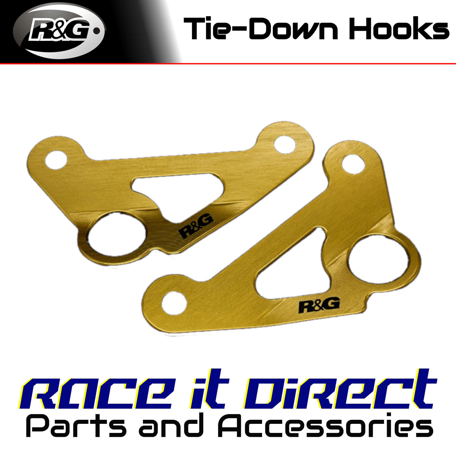 Tie-Down Hooks for Honda CBR250RR 2017-2026 Gold R&G