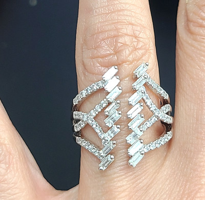 DEAL! 1.20ctw Natural Genuine Diamond Ladies Cocktail Right Hand 14K Gold Ring