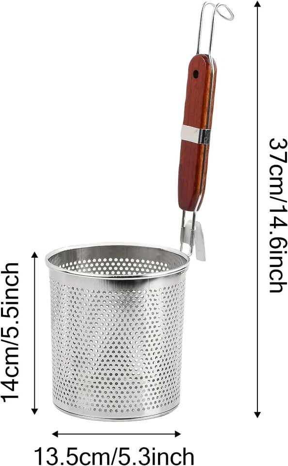 2 Pezzi Colino per Pasta in Acciaio Inox, Divisorio Pasta per Pentola, Filtro pe - Immagine 2 di 4