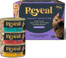 Reveal Natural Wet Cat Food, 12 Count, Grain Free, 2.47 Oz Cans