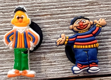 Bert  Ernie Sesame Street Shoe Charms Fits Charm Bags  Wristbands