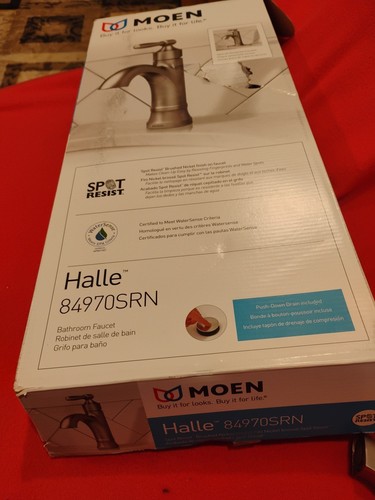 Moen 84970SRN Halle Rubinetto bagno monoforo monocomando - Foto 5 di 7