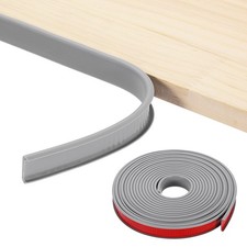 19.7ft U-Shape Edge Banding 0.79" TPE Self Adhesive Edge Trim Grey