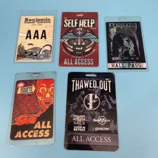 Backstage Passes LOT warped 2014 Ice Nine Self Help Leftwich. 