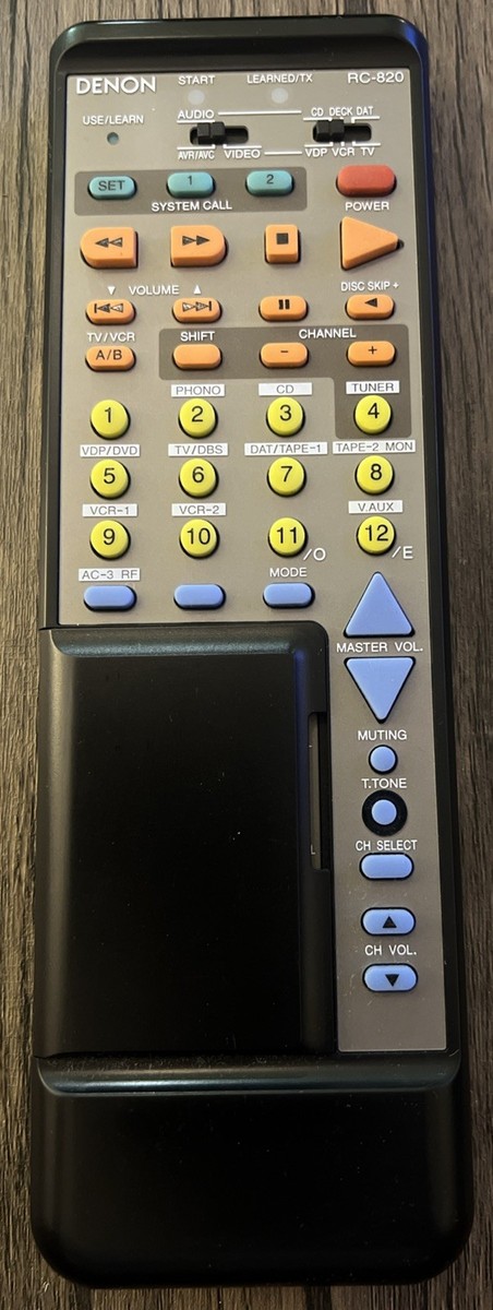 DENON AUDIO RECEIVER REMOTE CONTROL RC-820 AVR-3600 AVC-3800