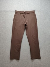 Goodfellow Men Pant M Brown Elastic Waist Drawstring Slash Pocket Casual Wear